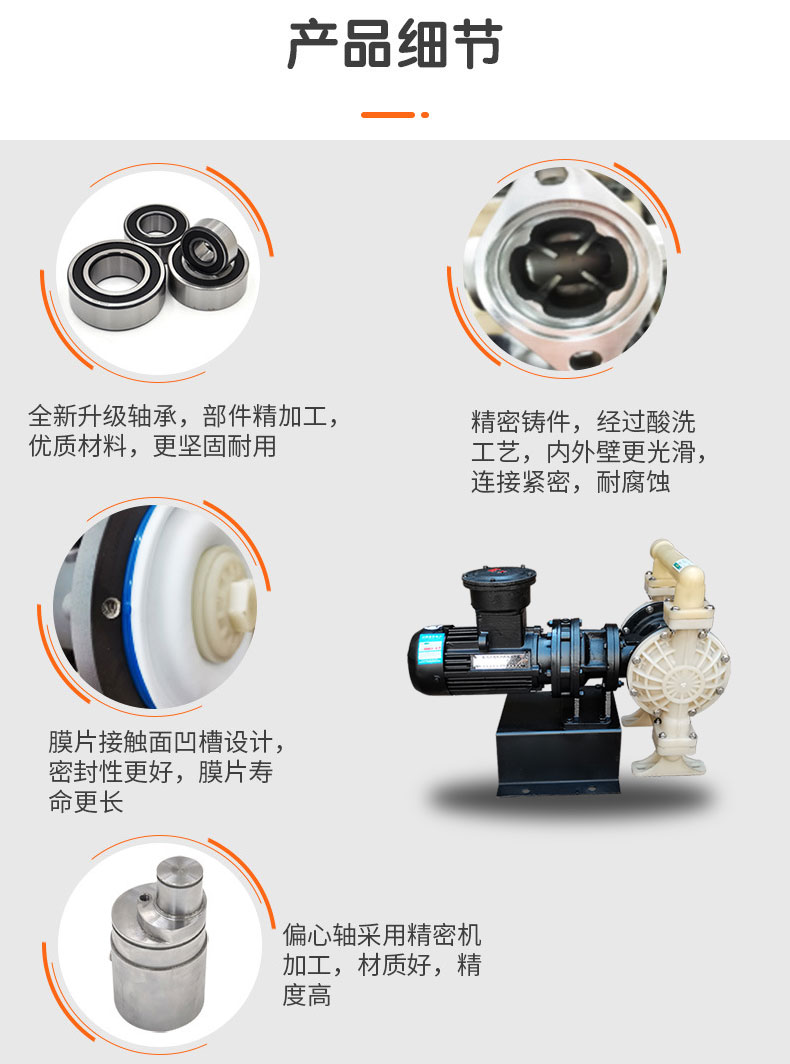 DBY氟塑料电动隔膜泵细节图 DBY氟塑料电动隔膜泵细节图